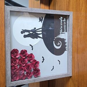 Handmade shadowbox- nightmare before christmas